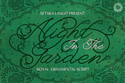 Alight Garden - Ornamental Script, a Script Font by Setara Langit CreativeStd (Thumbnail 1 of 11)