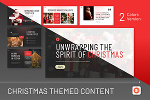 Christmas Themed Content PowerPoint, a Presentation Template by Antstheme