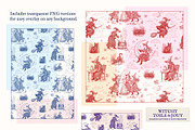 Witchy Toile de Jouy Pattern, a Pattern Graphic by Dina Mae (Thumbnail 9 of 11)