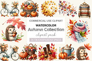 Autumn Collection Clipart Bundle, a Work Illustration by cherrydesign (Thumbnail 1 of 3)