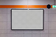 Subway Station Wall Billboard Mockup, an Advertising Mockup by Designer Dude (Thumbnail 2 of 2)