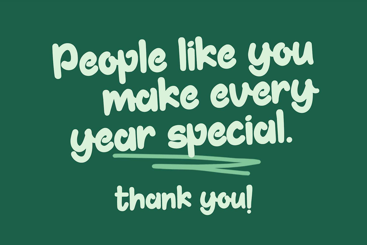 Milday a Handwritten Font, a Handwritten Font by Rasiorise Studio (Photo 8 of 12)