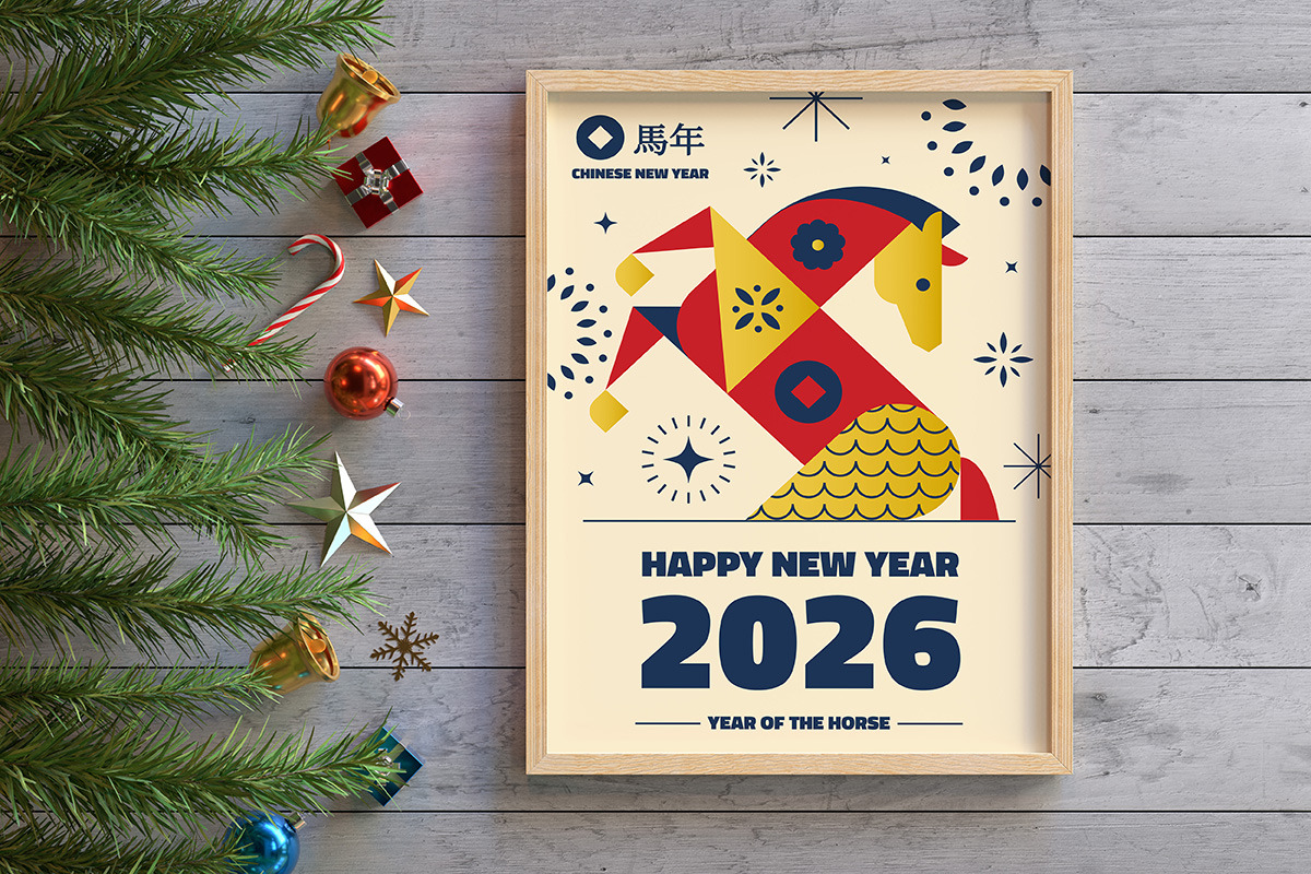 Chinese New Year 2026 Greeting Cards, a Seasonal Illustration by Creative Graphics (Photo 5 of 10)