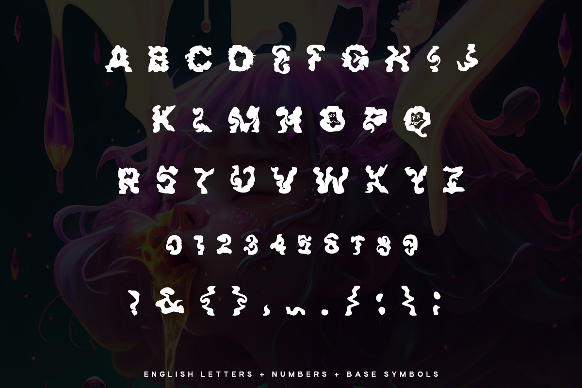 Acid(Trip) - Acid typeface +Cyrillic, a Symbol Font by saintricchi (Photo 3 of 6)