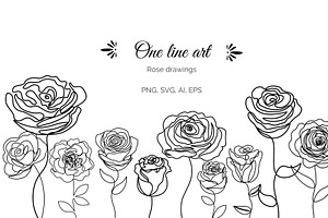 One Line Rose Bundle