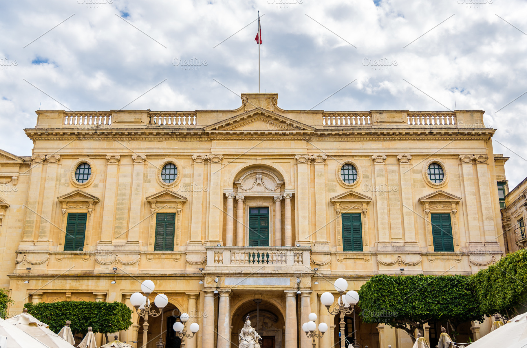 The National Library of Malta in Val, an Architecture Photo by Leonid Andronov