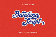 Bandana Script, a Script Font by JNJ Studio (Thumbnail 1 of 10)