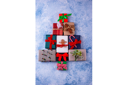 Christmas festive background with, a Holiday Photo by Yulia Furman