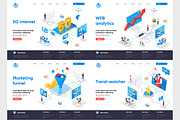 Isometric Landing Page Template, an Illustration by alexdndz (Thumbnail 13 of 29)