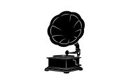 Vintage Gramophone Music Silhouette, a Graphic by Designer_Momina (Thumbnail 4 of 14)