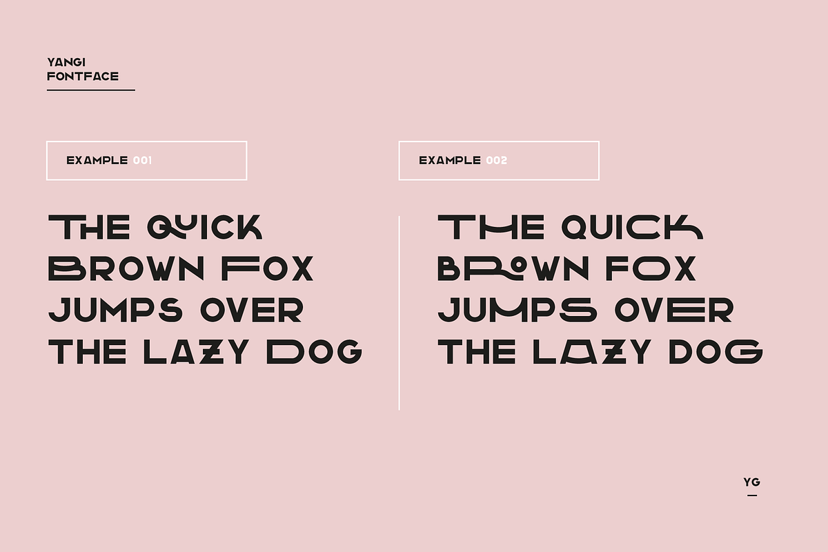 Yangi - Fontface, a Sans Serif Font by La Station B. (Photo 9 of 10)