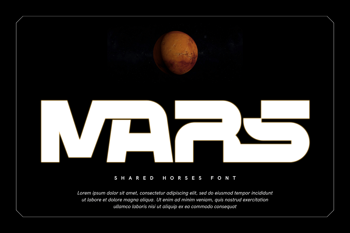 Shared Horses - Cyber Display Font, a Sans Serif Font by 177Studio (Photo 4 of 8)