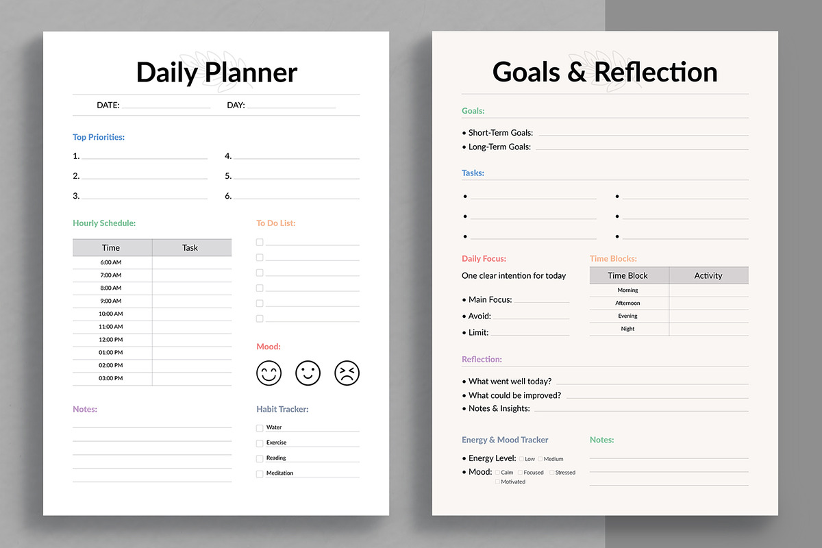 Planner Template Layout, a Stationery Template by ContestDesign (Photo 1 of 5)