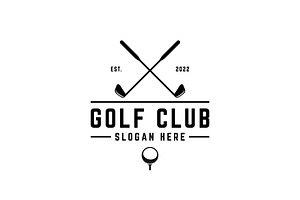 Logo Sports golf retro vintage.Golf, a Branding & Logo Template by LOGOCREATIVE
