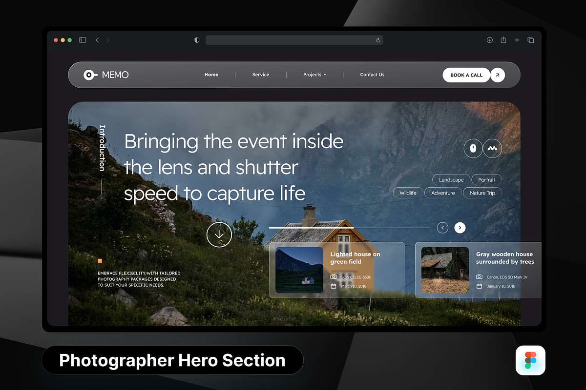 Emography - Photographer Hero Header, a Templates & Theme by SquidPixey (Photo 1 of 3)