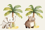 Safari Nursery Art and Patterns, an Animal Illustration by The Best Digital Plaza (Thumbnail 6 of 9)