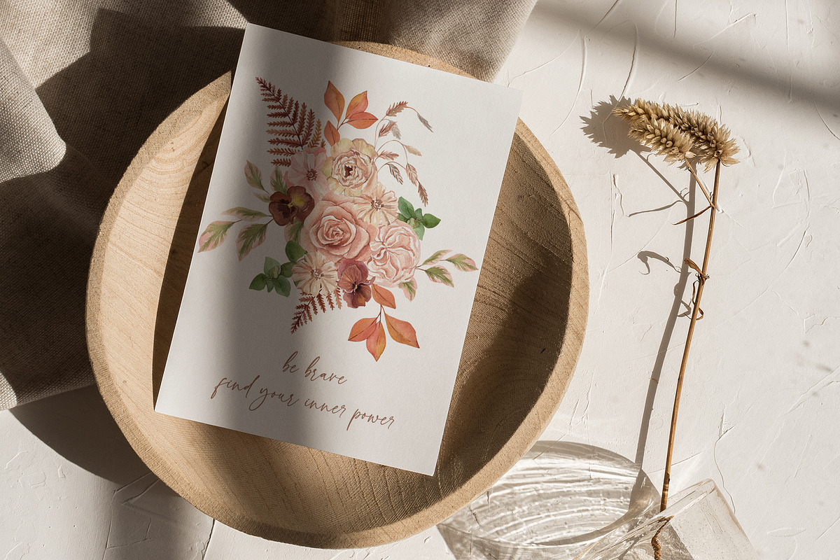 Mocha Mousse Flowers Pantone 2025, a Decorative Illustration by Catch the Dream Art (Photo 2 of 17)