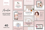 Amelia Instagram Templates Canva, a Social Media Template by DeeBeeDesign (Thumbnail 1 of 10)