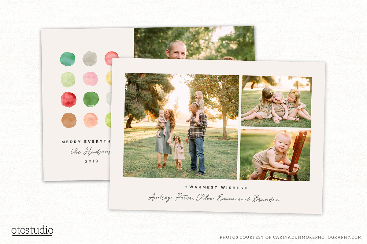 Christmas Card Template CC313, a Card Template by OtoStudio (Photo 2 of 2)