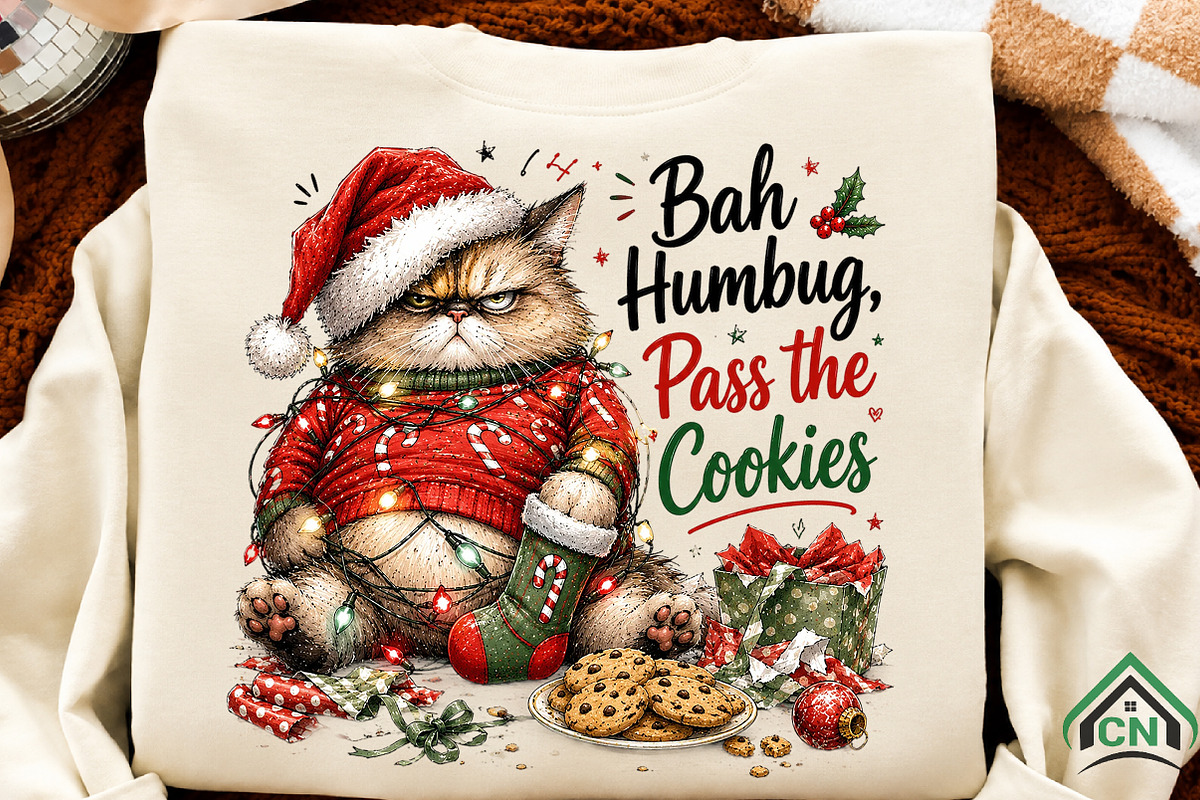 Grumpy Cat’s Bah Humbug Christmas, a Seasonal Illustration by Craft Nest (Photo 2 of 6)
