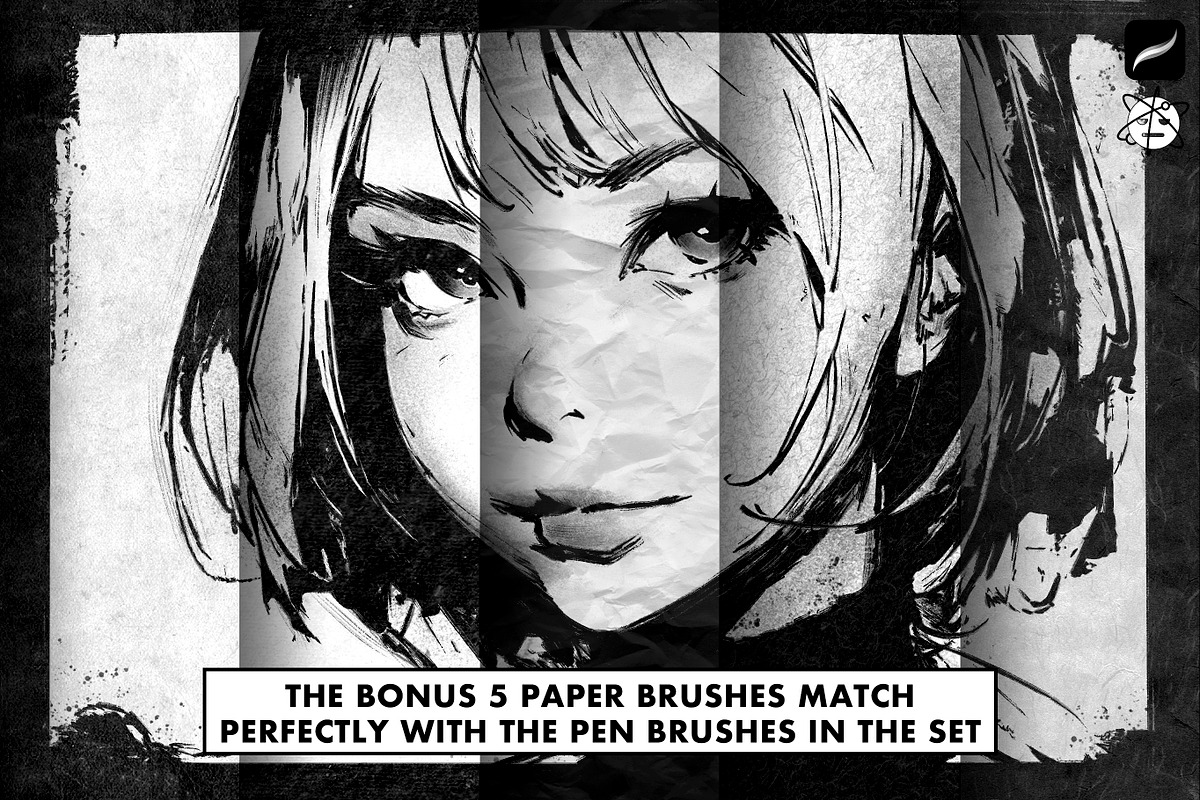58 Procreate Brushes For Every Day, a Brush Add-On by Nuclear Brushes (Photo 6 of 10)