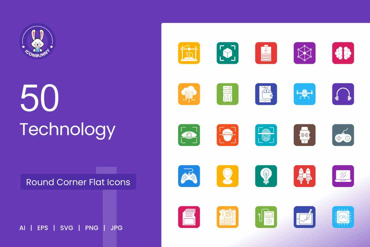 50 Technology Filled Round Corner, an Icon by IconBunny (Photo 1 of 2)