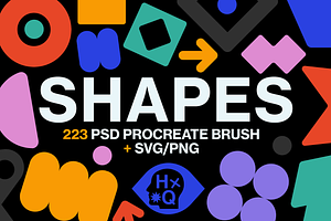 SHAPES Vol. II Brush+SVG/PNG
