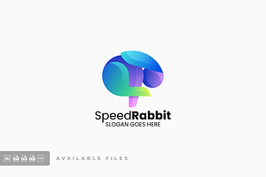 Rabbit Gradient Colorful Logo, a Branding & Logo Template by ivan_artnivora