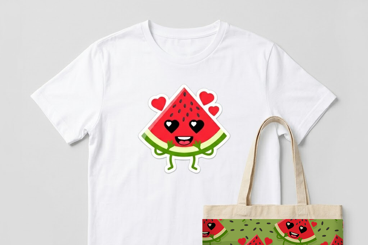 Watermelon Stickers & Patterns Pack, a Pattern Graphic by BabySofja (Photo 3 of 6)