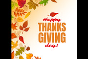 Happy thanksgiving day card, a Seasonal Illustration by Vector Tradition (Thumbnail 3 of 3)