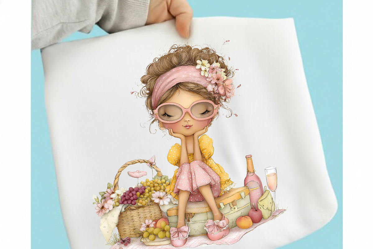 Whimsical Summer Kids Clipart, an Illustration by designcity5 (Photo 3 of 5)