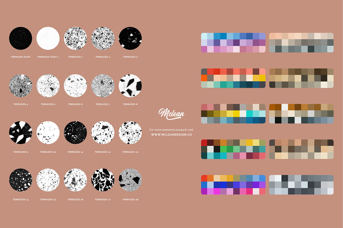 Terrazzo Texture Brushes Procreate