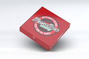 Pizza Box Mock-Up, a Packaging Mockup by DesignRushMarket (Thumbnail 5 of 6)