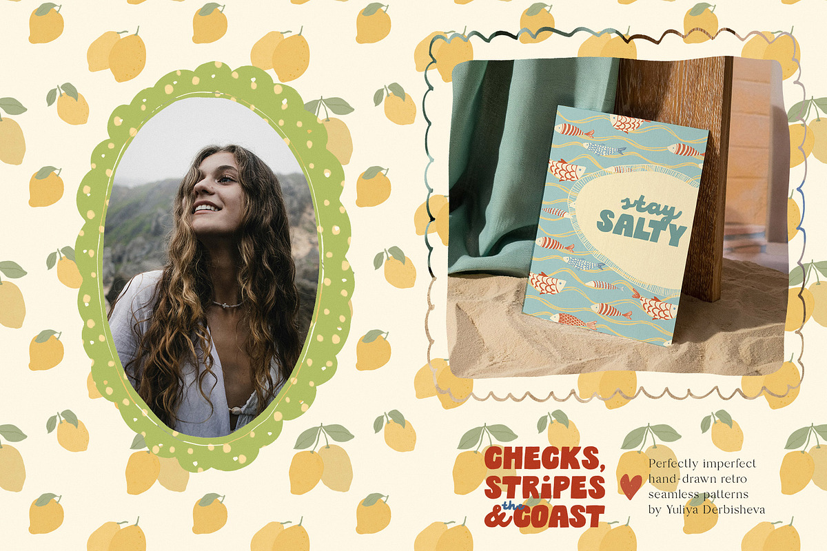 Seamless Patterns Bundle Hand-drawn, a Pattern Graphic by Yuliya Derbisheva (Photo 13 of 16)
