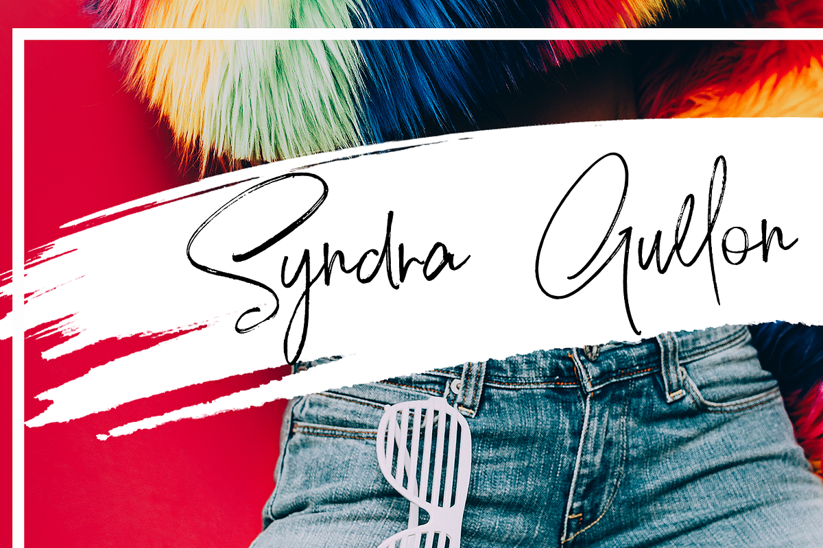 Asyast Krizalid Brush Script Font preview 2