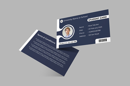 Student Card Template Vol 04, a Card Template by takuloerizal