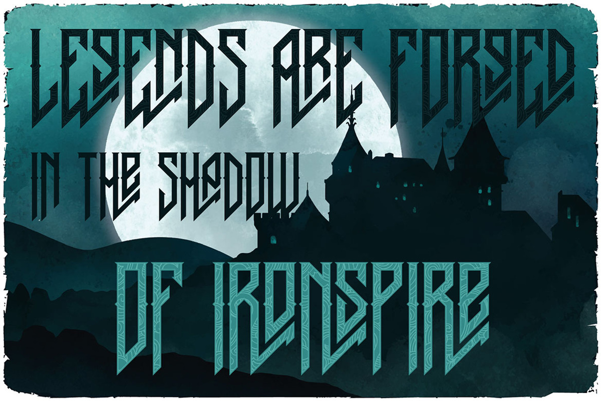 Ironspire - Blackletter Layered Font, a Blackletter Font by JumboDesign (Photo 2 of 5)