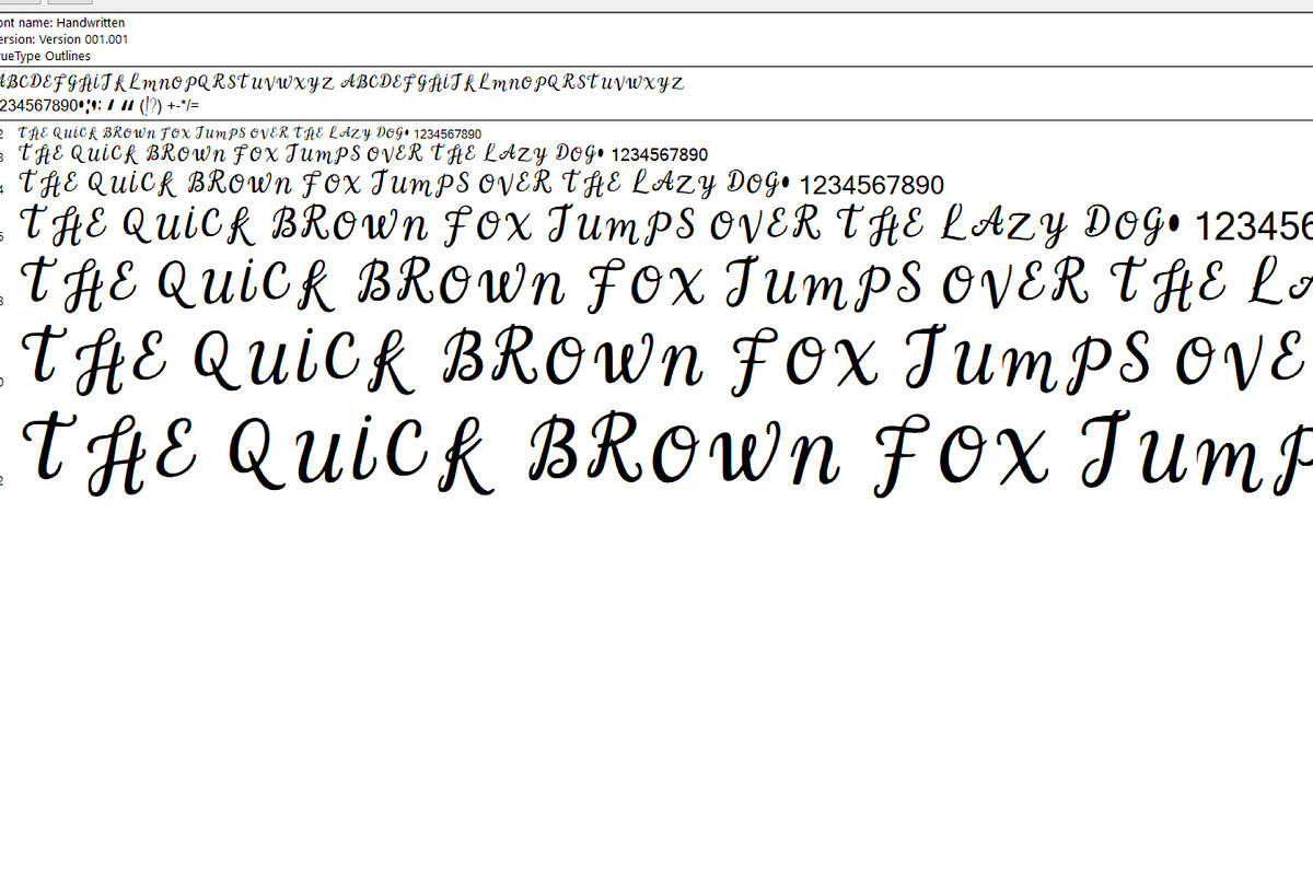 Handwriteen calligraphr font, a Handwritten Font by RAHMAT (Photo 3 of 3)