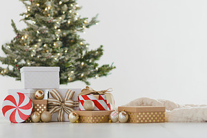 Christmas Gifts by the tree