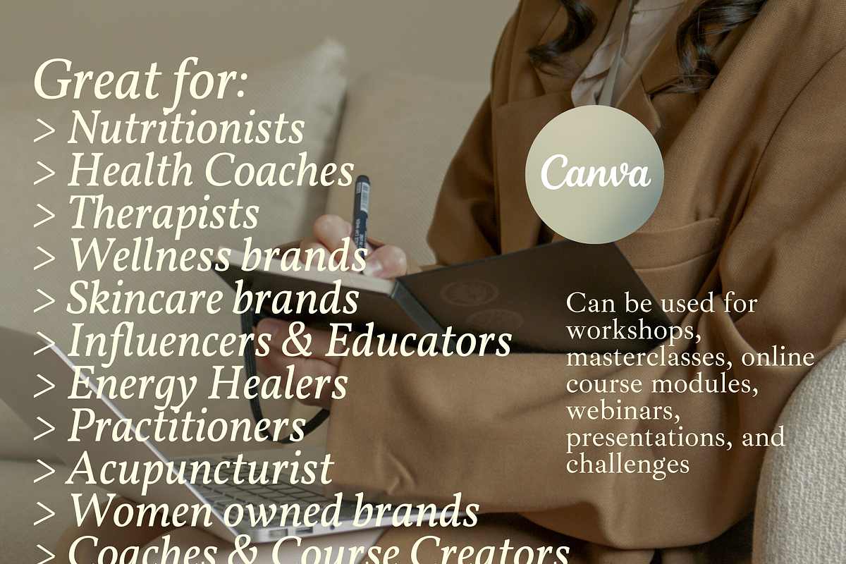 Canva Health Coach Slide Deck, a Presentation Template by Solana Creative Co. (Photo 6 of 6)