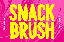 Snack Brush - Brush Display Typeface