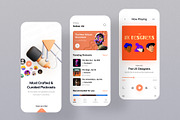 Podcast App ui by Saber ali, a Templates & Theme by saberali (Thumbnail 1 of 3)