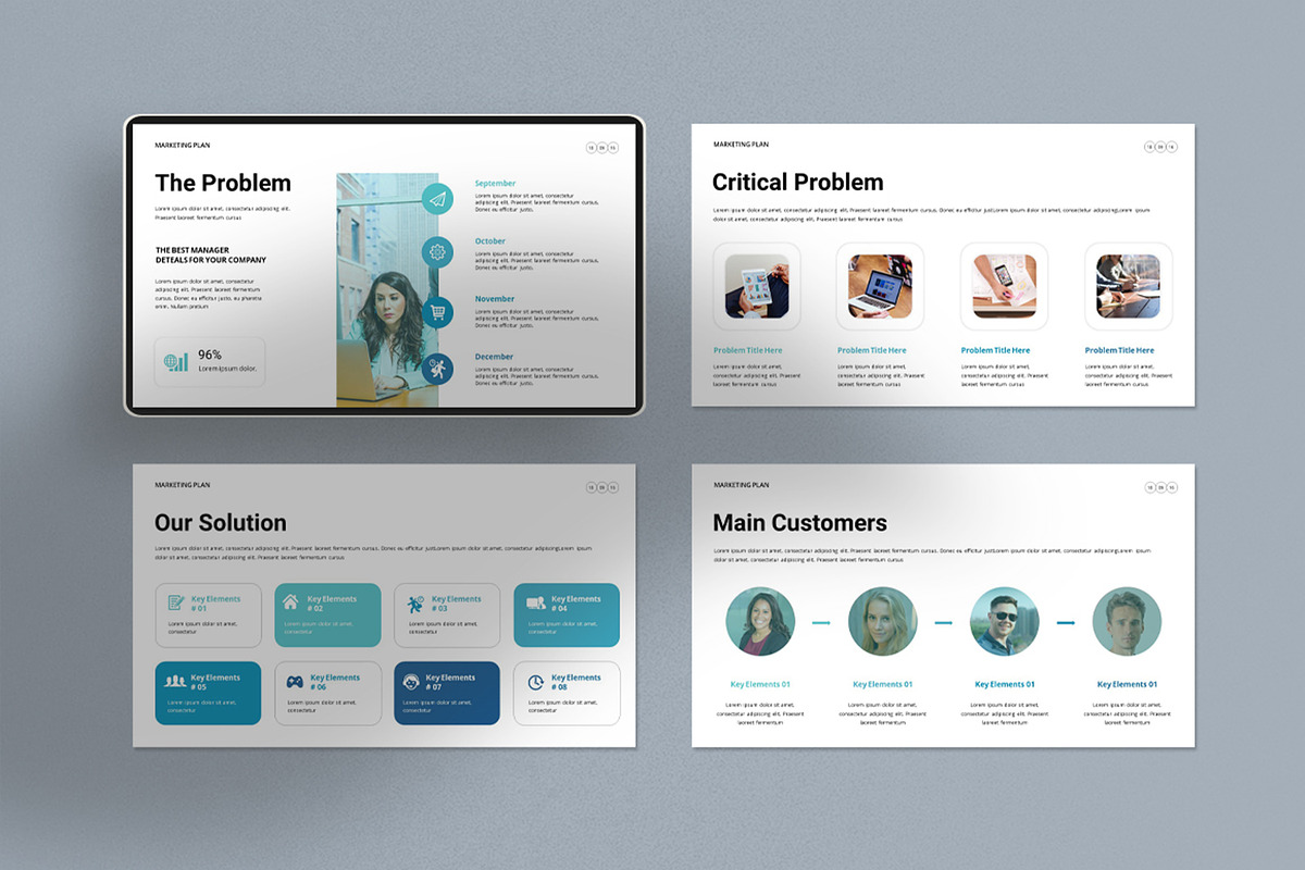 Marketing Plan Presentation Template, a Presentation Template by Dream-Lab (Photo 5 of 7)