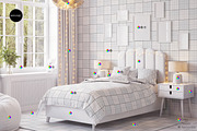 Kids Bedroom Wallpaper, Bedding v2, a Household Mockup by Mocart (Thumbnail 8 of 10)