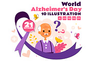 10 World Alzheimer Day Illustration, a Person Illustration by denayunebgt (Thumbnail 1 of 4)