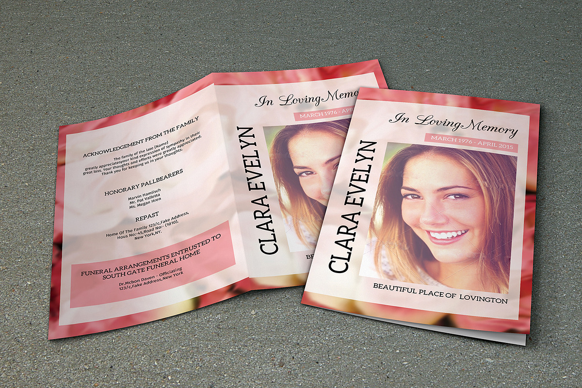 Funeral Program Template-V317, a Brochure Template by Template Shop (Photo 1 of 4)