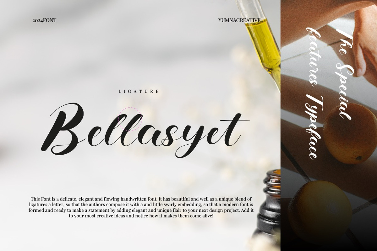 Bellasyet - Fancy Signature Font, a Script Font by Dhabee (Photo 6 of 15)