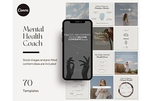 Mental Health Coach Template - Canva