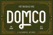 DOMCO, a Sans Serif Font by Khoir (Thumbnail 1 of 9)