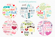 BUNDLE 30 CHRISTIAN PATTERNS, a Pattern Graphic by Ola-la-la (Thumbnail 4 of 12)